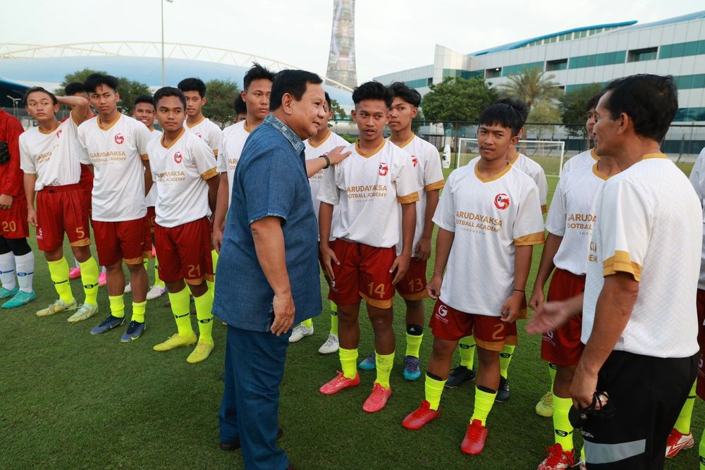 Selain Tim Persib U-17, Prabowo Subianto Akan Kirim Timnas U-16 Indonesia dan PSLS Lhokseumawe ke Qatar