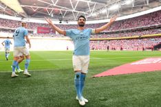 IIkay Gundogan - IIkay Gundogan tampil gemilang dengan mencetak dua gol saat final FA Cup di Stadion Wembley, London, Sabtu (3/6/2023).