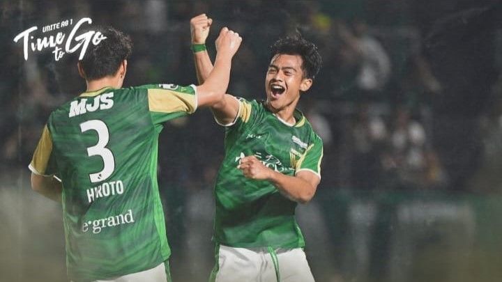 Statistik Pratama Arhan Selama 2 Tahun di Tokyo Verdy 