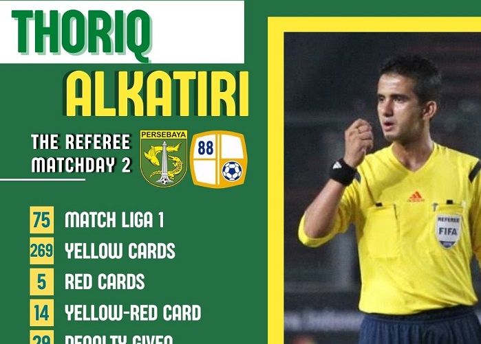 Gara-gara Keputusan Kontroversial di Laga Persebaya vs Barito Putera, Nama Wasit Thoriq Alkatiri Jadi Trending Topic