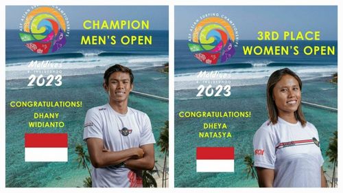 Peselancar Indonesia Raih Medali Emas di Kejuaraan Asia 2023