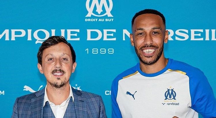 Pierre Emerick Aubameyang diperkenalkan sebagai pemain baru Olympique Marseille