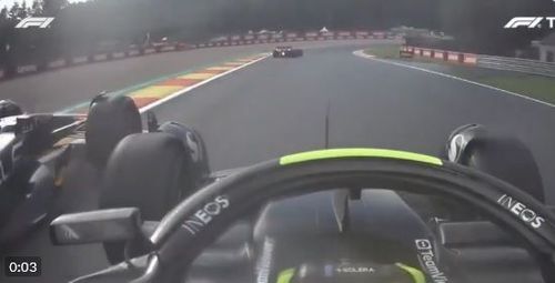 VIDEO - Senggolan Sergio Perez dan Lewis Hamilton di Sprint Race F1 GP Belgia