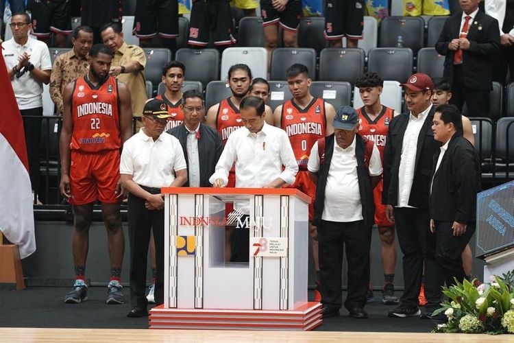 Presiden Jokowi saat meresmikan IMS