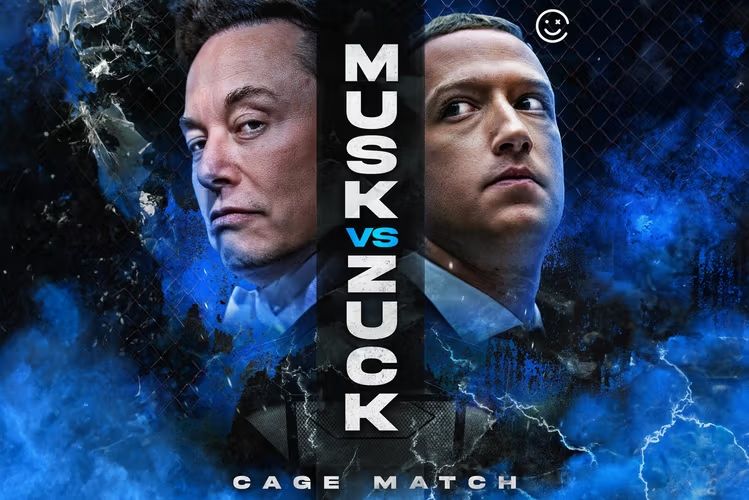 Pertarungan Zuckerberg vs Musk Disiarkan Live di X