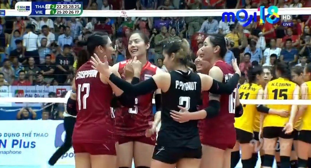 tim voli putri thailand berhasil jadi juara SEA V League