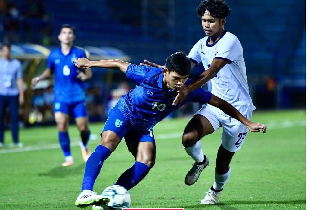 Laga terakhir Grup A Piala AFF U23 2023 yang mempertemukan Thailand vs Kamboja