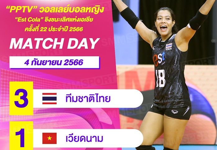 Hasil AVC Championship Voli Putri: Thailand Masih Terlalu Tangguh Bagi Vietnam