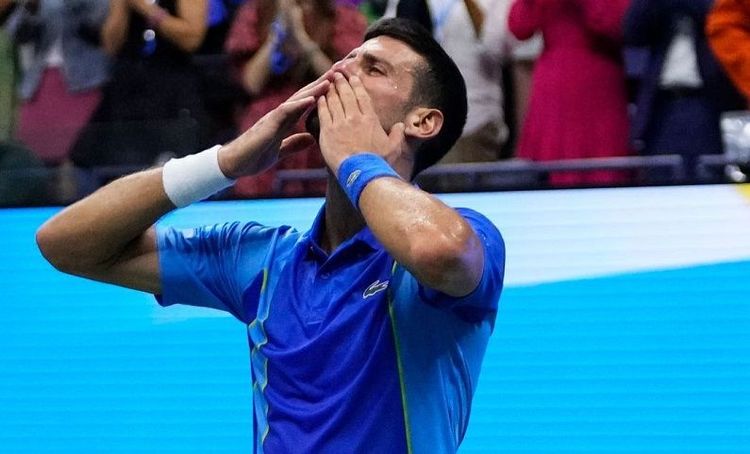 Novak Djokovic usai menjuarai US Open 2023