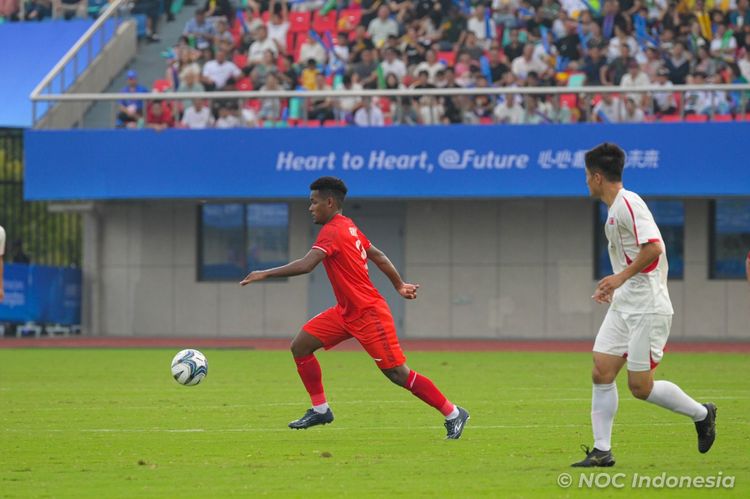 Pertandingan timnas U24 Indonesia vs Korea Utara (NOC Indonesia)