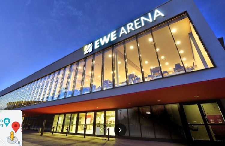 EWE Arena di Oldenburg Jerman.