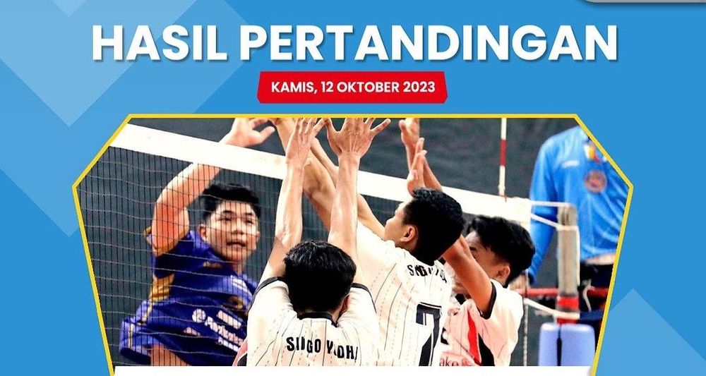Hasil pertandingan 12 besar Livoli Divisi 1 Kamis 12 Oktober.