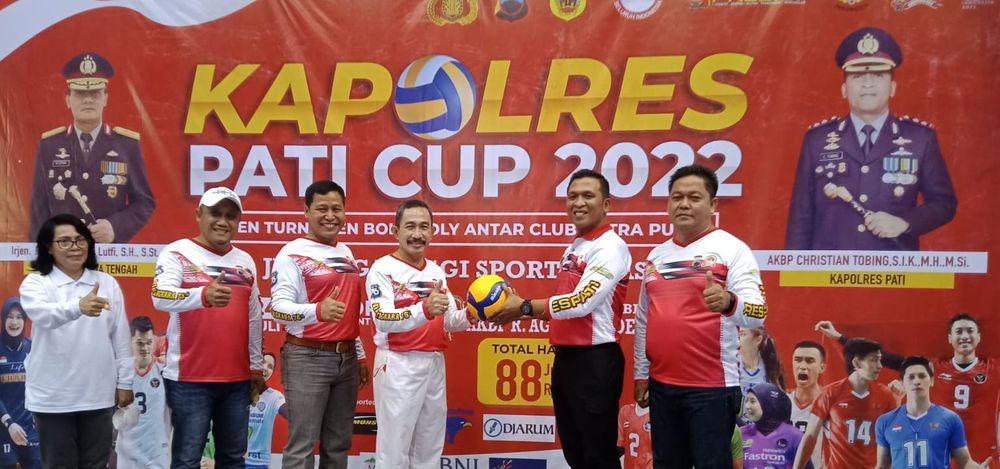 Hasil Turnamen Voli Kapolres Pati Cup: TNI AU Juara!