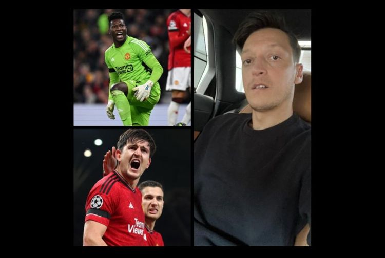 Mesut Ozil komentari aksi Harry Maguire dan Andre Onana