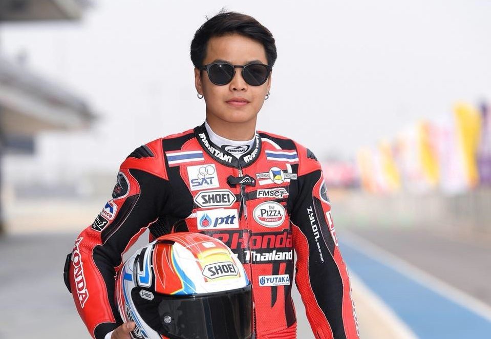 Muklada Sarapuech, pembalap wanita Thailand yang memenangi race 1 AP250 ARRC Zhuhai