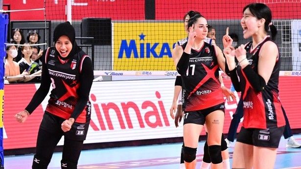 Nama Megawati Menggema di Stadion, Red Sparks Kalahkan Pepper Saving Bank