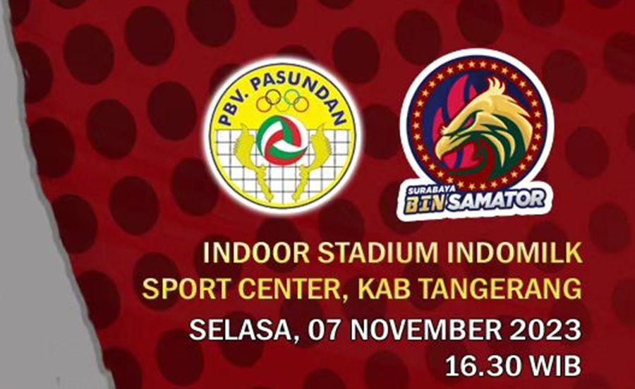 Pertandingan Livoli Divisi Utama 2023 antara Samator vs BIN Pasundan