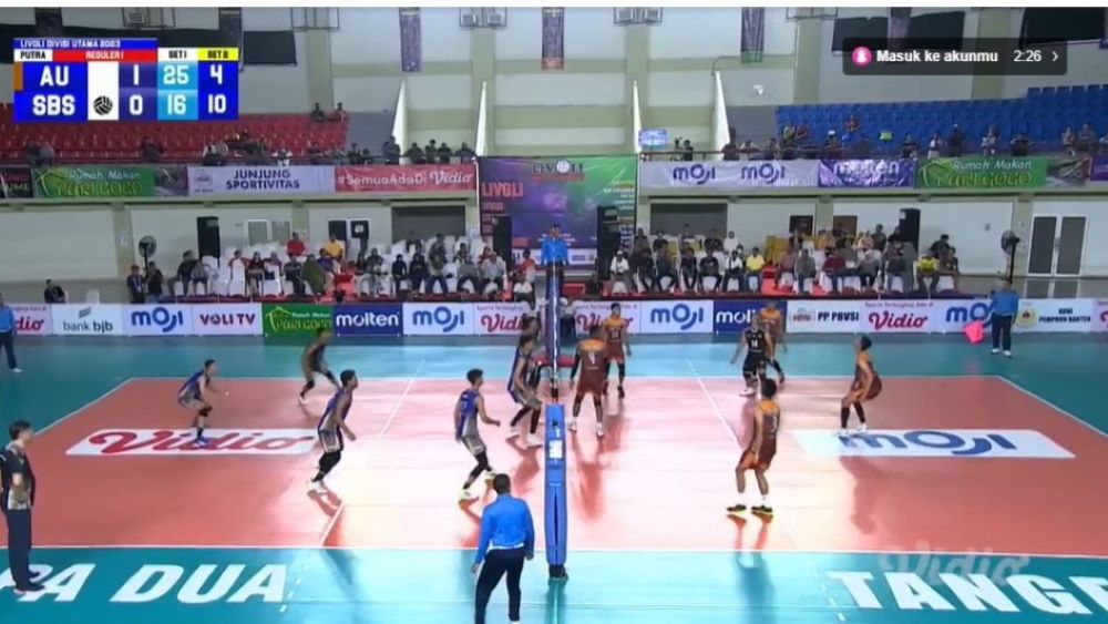Tim putra TNI AU vs Surabaya Samator di Livoli Divisi Utama 2023, Rabu (9/11/2023)