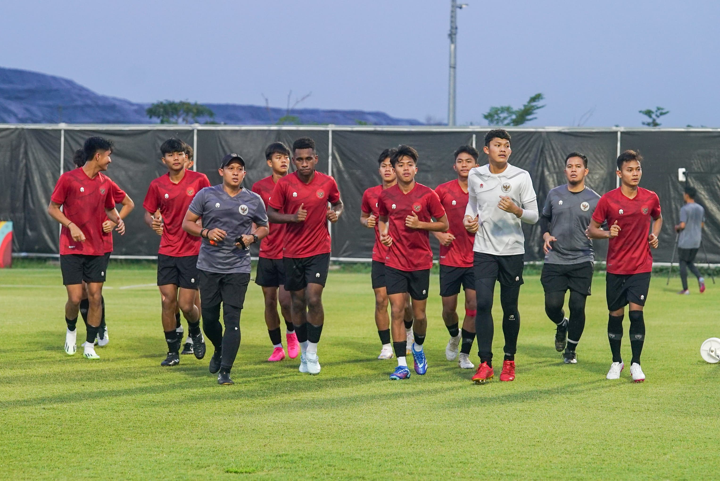 Timnas Indonesia saat sedang berlatih untuk persiapan laga Piala Dunia U-17/ PSSI