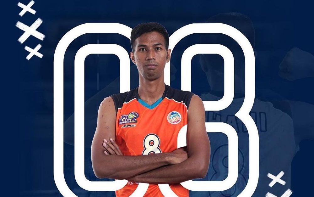 Dhani Anggriani , middle blocker tim DPUPR Rafabinar di Livoli Divisi Utama 2023