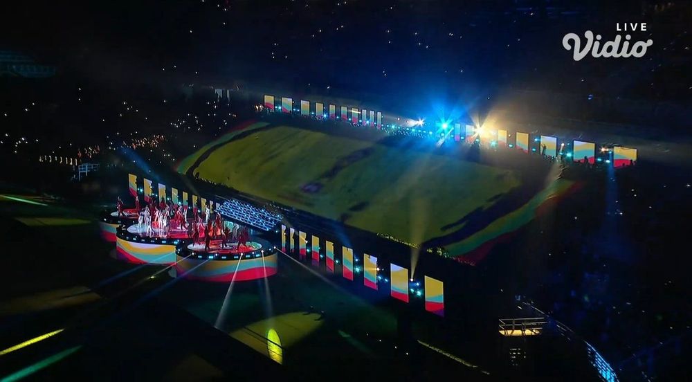 Opening Ceremony Piala Dunia U17 2023 di Stadion Gelora Bung Tomo, Surabaya, 10 November 2023