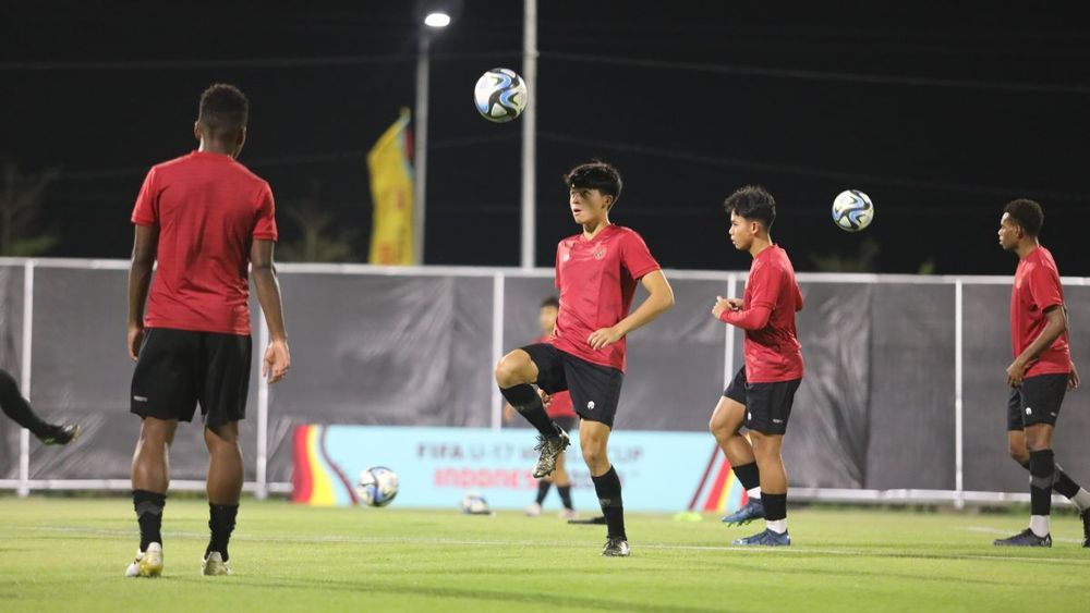 Timnas U-17 saat melakoni latihan jelang Piala Dunia U-17/ Laman PSSI