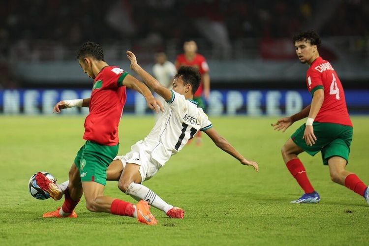 Timnas U-17 Indonesia kalah dari Maroko U-17 di laga ketiga Grup A Piala Dunia U-17 2023.