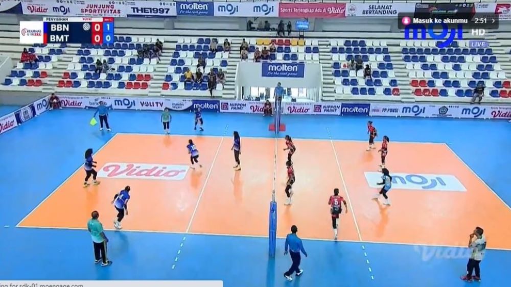 Benteng Muda Tangerang vs Bukit Barisan VC di Kejurnas Voli U-17