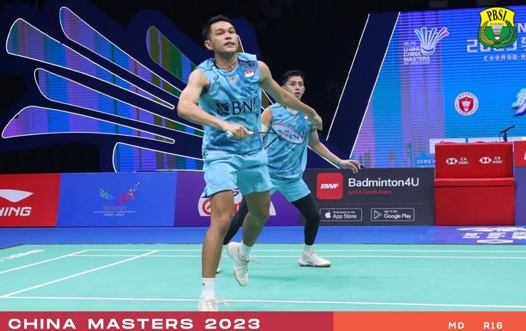 Fajar Alfian dan Muhammad Rian Ardianto jadi wakil Indonesia ke-12 yang tersingkir dari ajang China Masters 2023. 