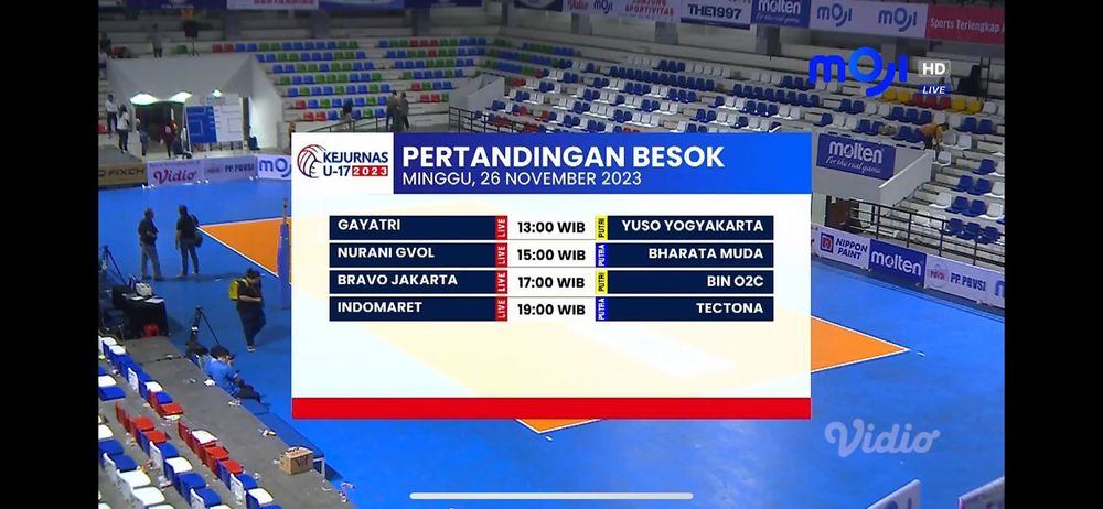 Jadwal Final Kejurnas Voli U-17 26 November 2023