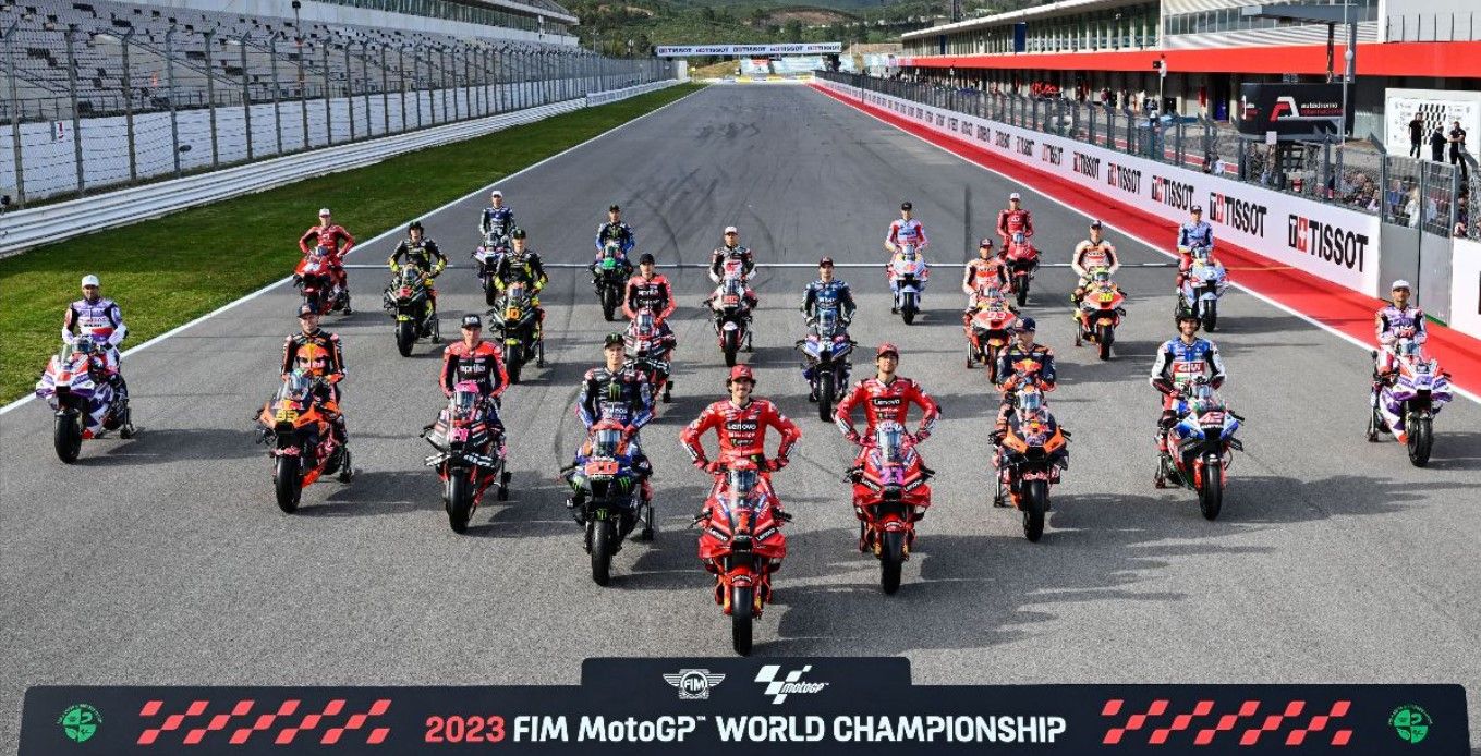 Ilustrasi line up pembalap MotoGP