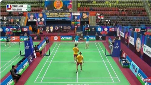 Muhammad Rayhan Nur Fadillah/Marcus Fernaldi Gideon di Syed Modi India International 
