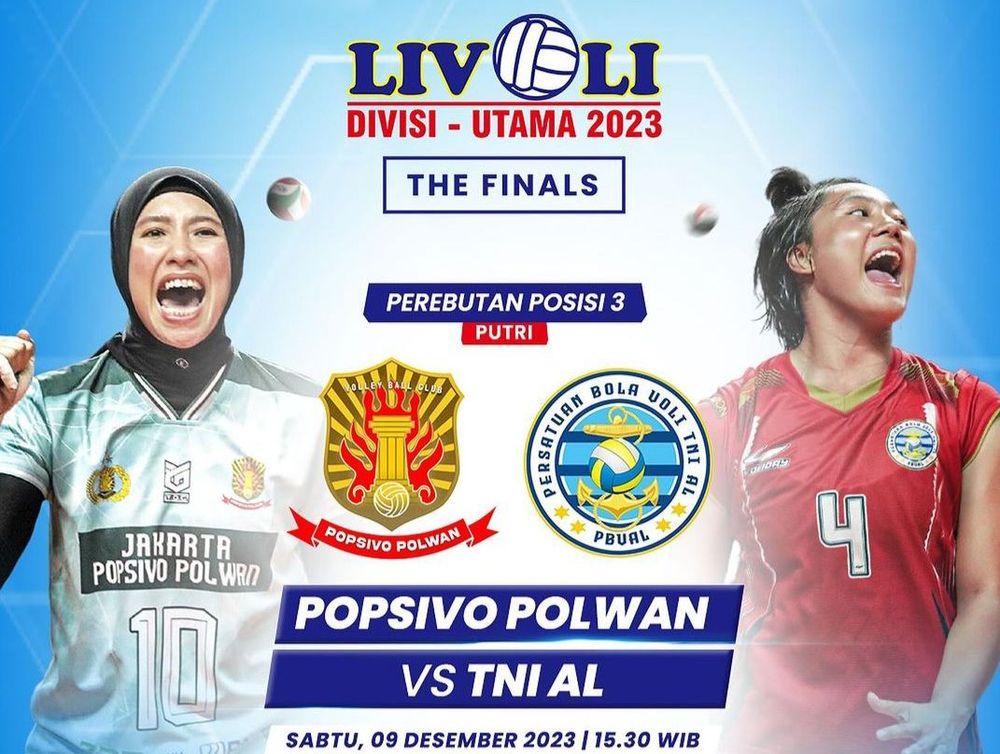 Link Live Streaming Perebutan Posisi 3 Livoli Popsivo vs TNI AL