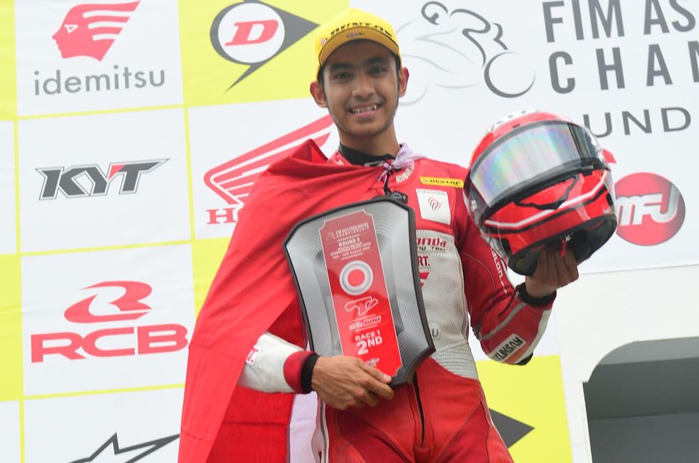 Andi Farid Izdihar alias Andi Gilang, Pembalap Indonesia di ARRC 2023.