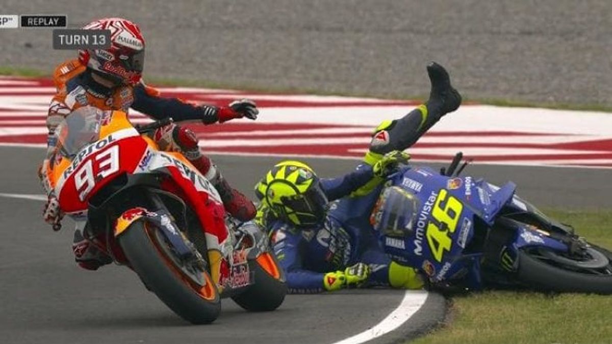 Marc Marquez dan Valentino Rossi