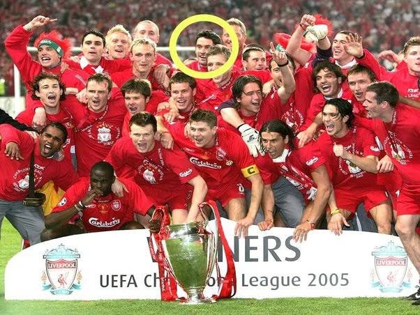 Scott Carson saat masih jadi bagian dari skuad Liverpool yang menjuarai Liga Champions 2005.