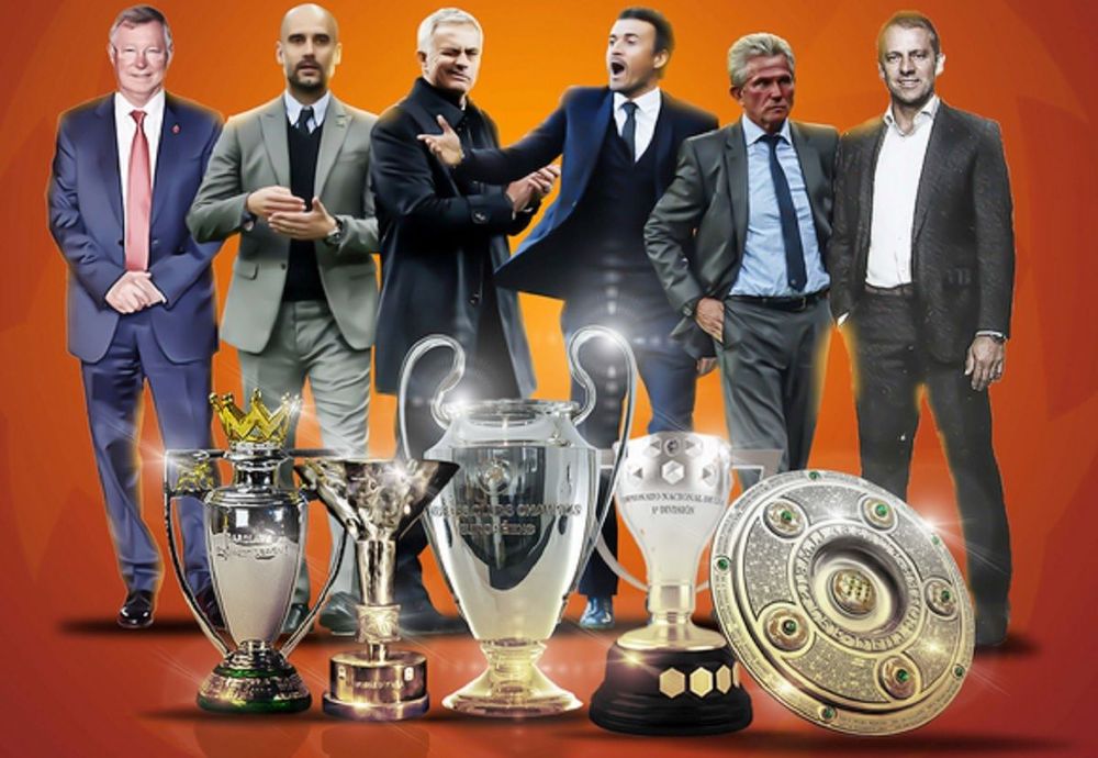 Deretan pelatih-pelatih yang pernah meraih treble winner (Sumber: @#SportsGh)