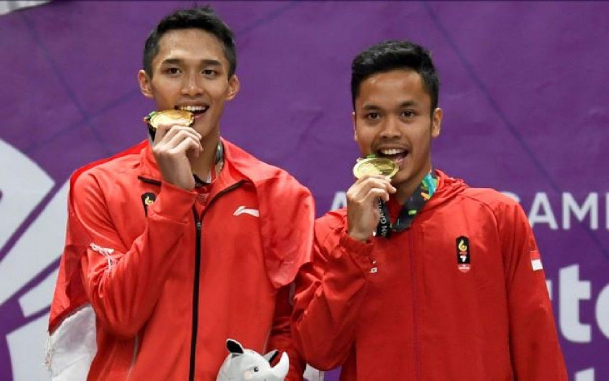 Jonatan Christie dan Anthony Ginting.