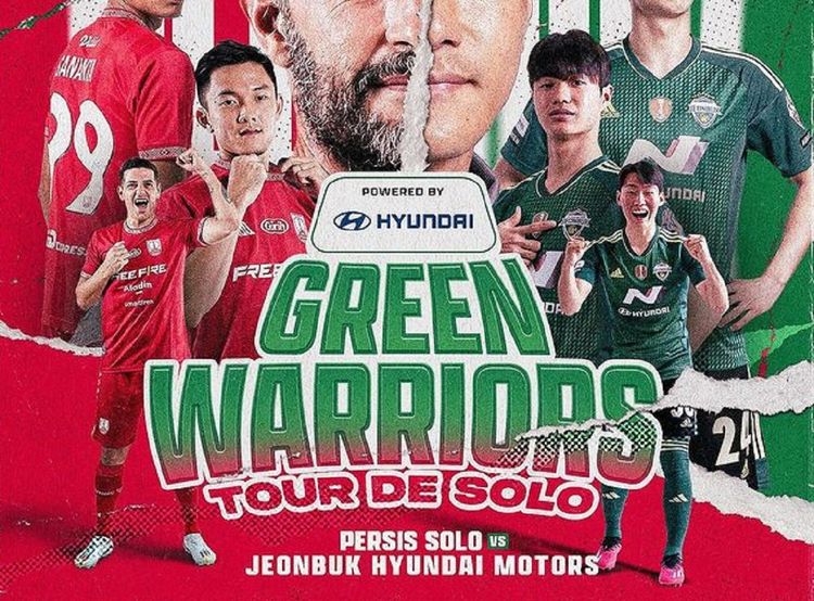 Poster pertandingan Persis vs Jeonbuk.