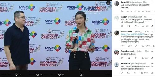 Bos MNCTV Hary Tanoe Jadi Sasaran Hujatan Badminton Lovers Gegara Interview Gak Jelas