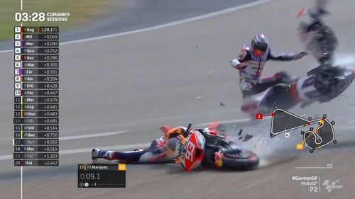 Mengaku Dirinya Gentle, Marquez Salahkan Johann Zarco Soal Insiden di MotoGP Jerman