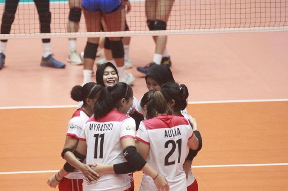 Tim Voli Putri Indonesia yang Bertanding di AVC Challenge Cup for Women 2023.